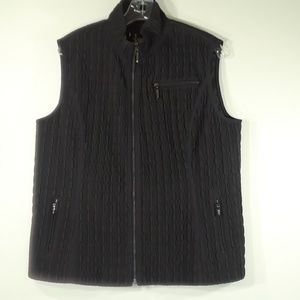 Aeros quilted black vest L